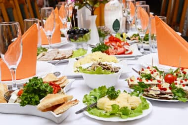 Wedding catering on a budget