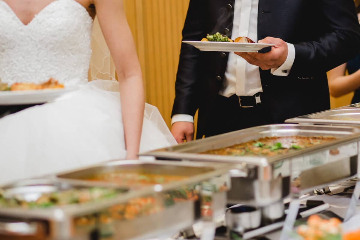 What type of food is cheapest at a wedding?