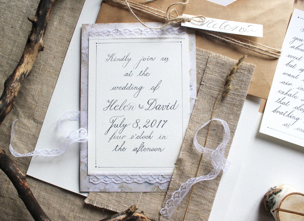 What is the rule of thumb for wedding invitations?
