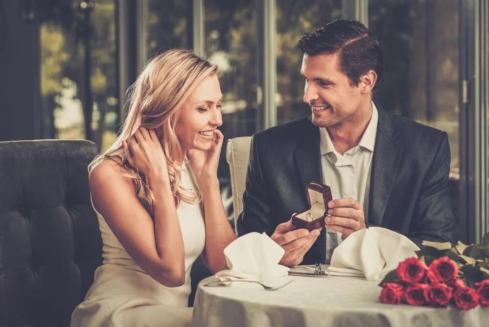 Just Engaged - he didn't wonder what knee to propose on?