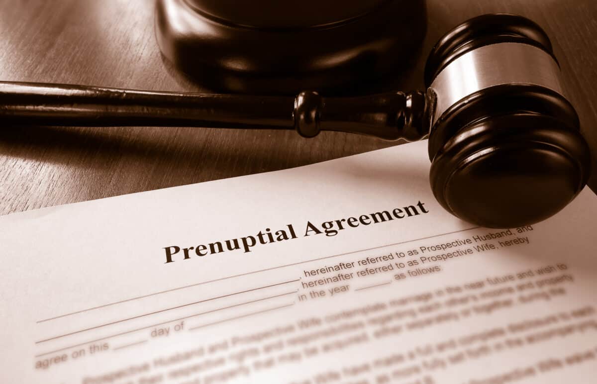 How do you suggest a prenuptial agreement?