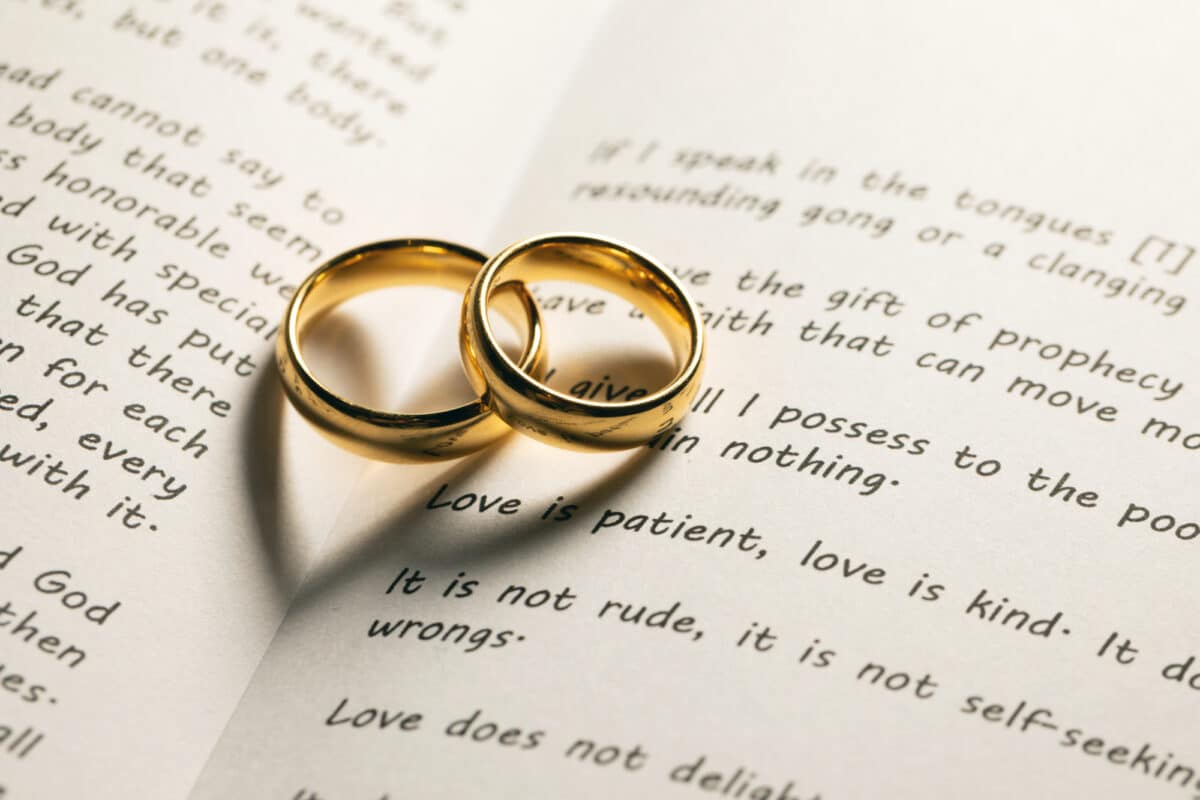 Where did Christian wedding vows come from?