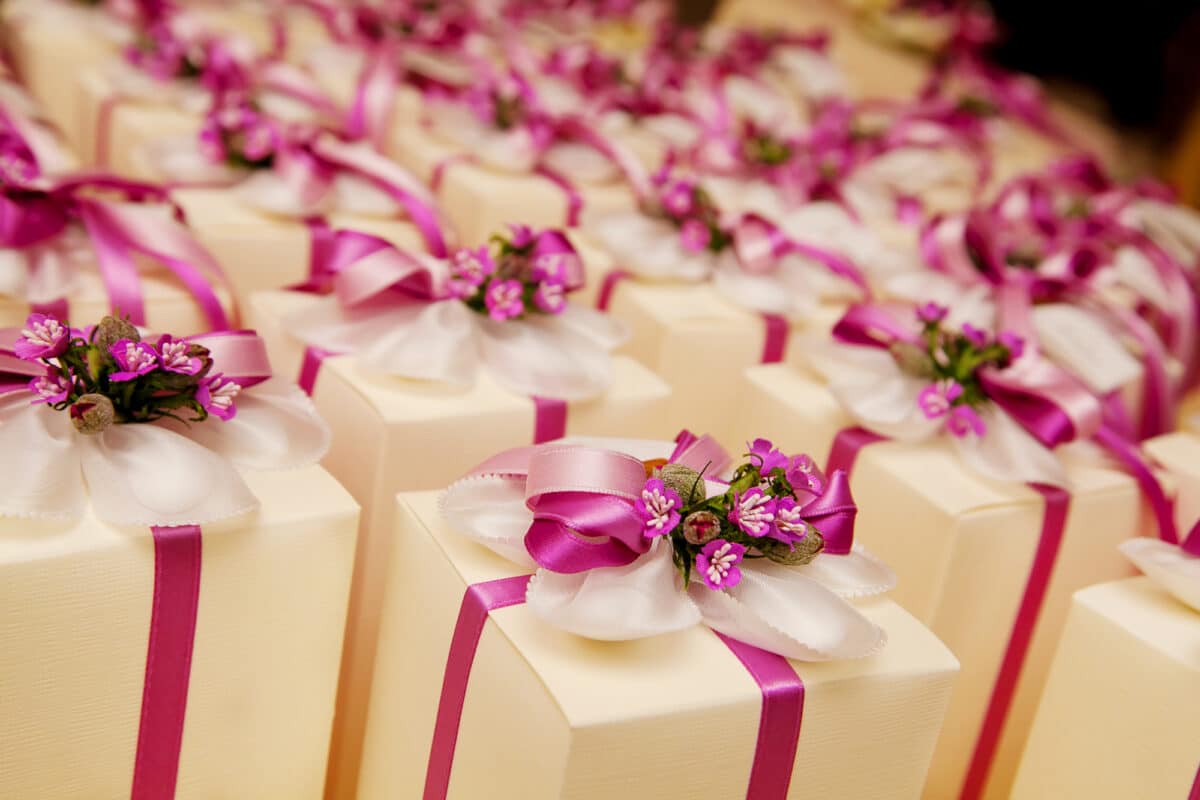 What is the significance of wedding favors?