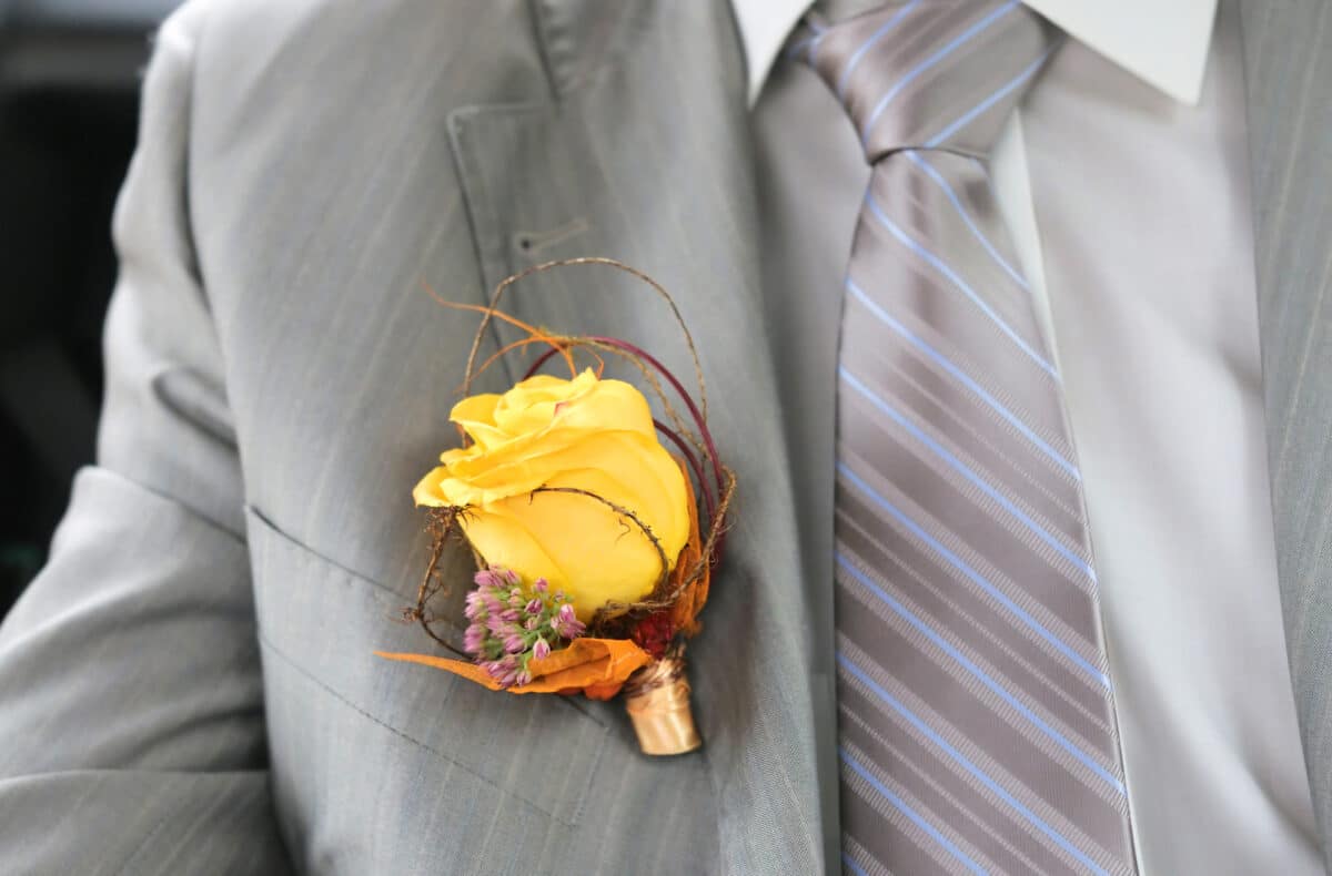 What is needed to make a boutonniere?